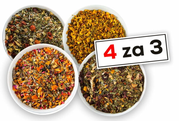 Herbata sypana BIO – zestaw dla pięknych kobiet (4x100g)