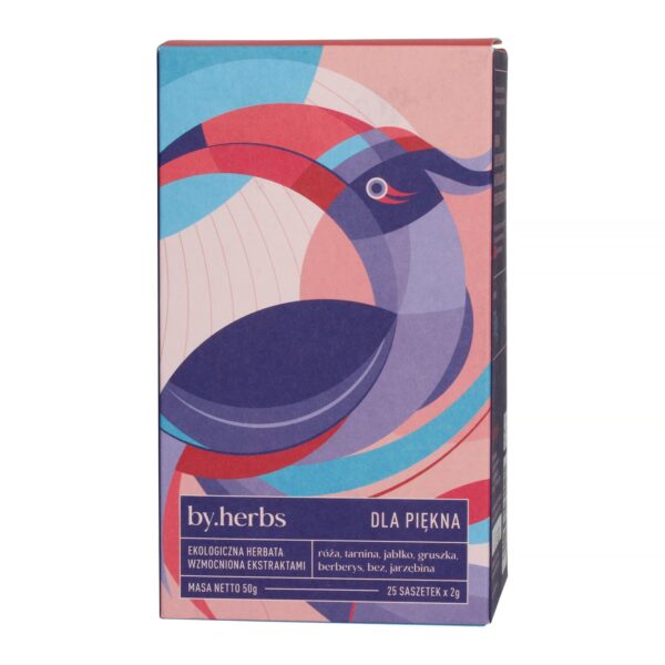 By.herbs - Dla Piękna - Herbata ziołowa z ekstraktami - 25 torebek