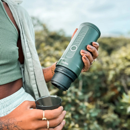 Outin - Nano Espresso Maker - Przenośny ekspres Forest Green