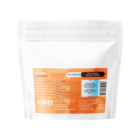 KYOTO - kawa ziarnista Kenia AA Top Kiamutuira Washed Filter 250 g