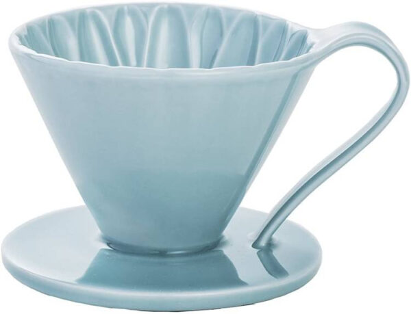 Drip ceramiczny stożkowy Arita FLOWER DRIPPER, kolor niebieski, rozmiar: cup1