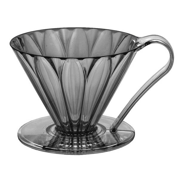 Drip zaparzacz do kawy Tritan Flower Dripper czarny, rozmiar: cup1