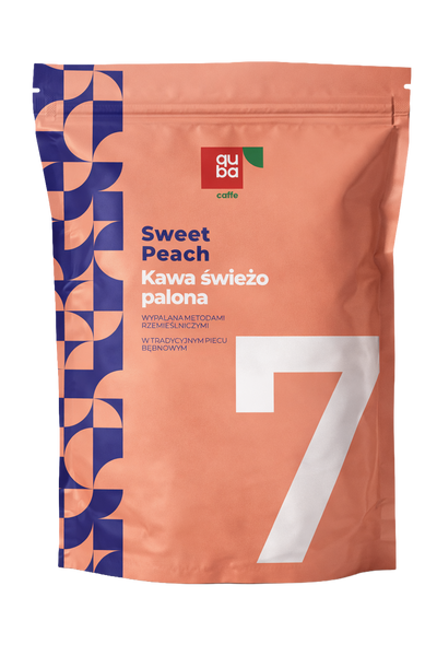Kawa ziarnista No. 7 Sweet Peach z rzemieślniczej palarni Quba Caffe - 250g