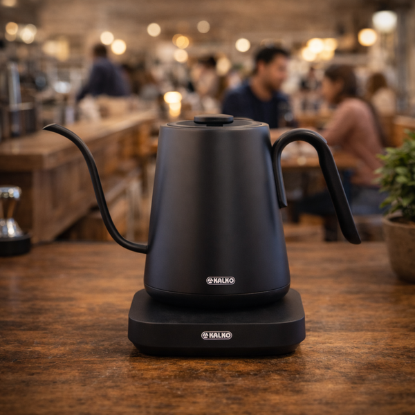 Electric Coffee Kettle KALKO KCK-800 – Profesjonalny Czajnik Barista 0,8 L z Gooseneck i Regulacją Temperatury