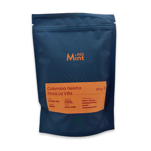 Kawa ziarnista Speciality Colombia Geisha Finca La Villa RedMint 250 g