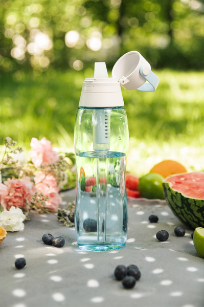 Butelka Filtrująca Aqualogis Aqua&Go Tritan – Niebieska 750ml