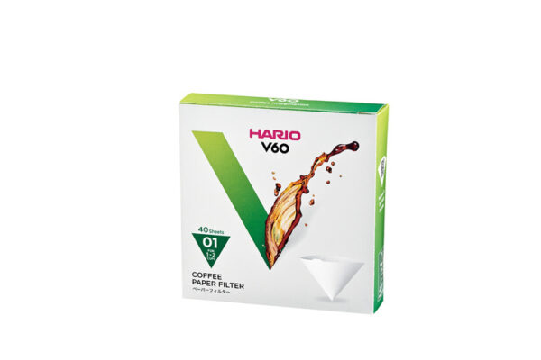 Filtry do kawy Hario V60-01 40 sztuk