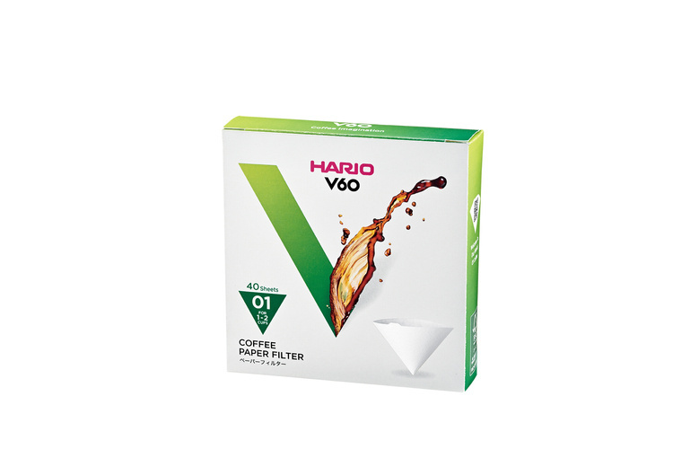 Filtry do kawy Hario V60-01 40 sztuk
