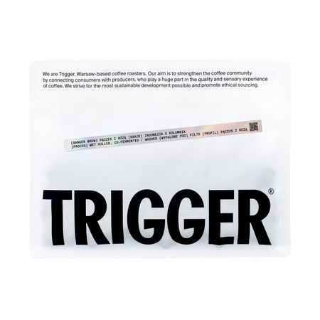 Trigger - kawa ziarnista Banger Brew Pączek z Różą Wet-Hulled / Co-fermented Washed Filter 250 g