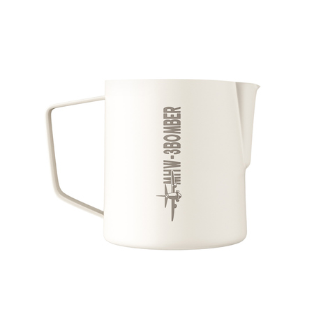 MHW-3BOMBER - Dzbanek do spieniania mleka 5.0 stal nierdzewna biały mat 400 ml