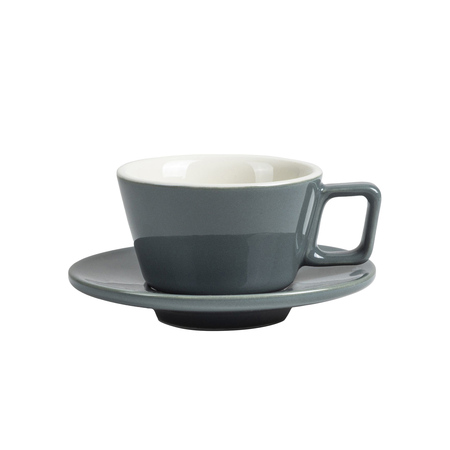 Espresso Gear - Filiżanka do espresso z spodkiem Peakabrew szara 90 ml