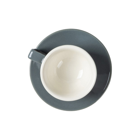 Espresso Gear - Filiżanka do espresso z spodkiem Peakabrew szara 90 ml